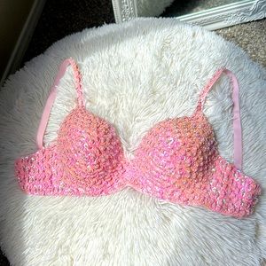 Sequin bra